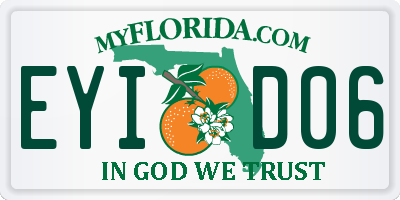 FL license plate EYID06