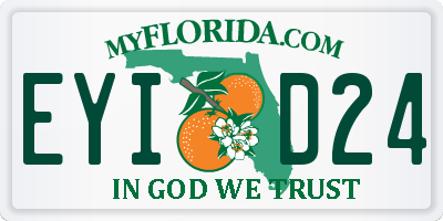 FL license plate EYID24