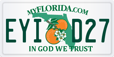 FL license plate EYID27