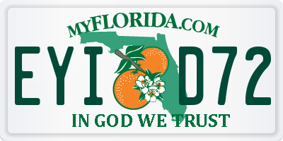 FL license plate EYID72