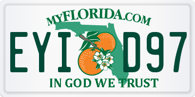 FL license plate EYID97