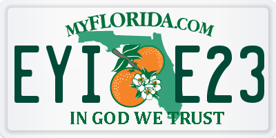 FL license plate EYIE23