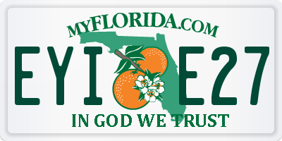 FL license plate EYIE27