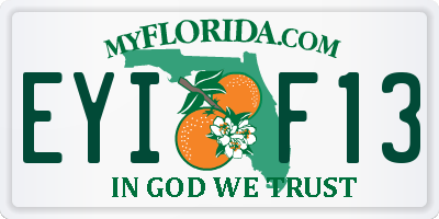 FL license plate EYIF13