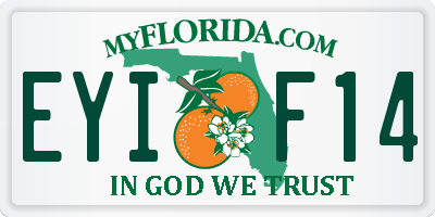 FL license plate EYIF14