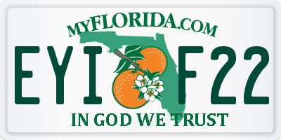FL license plate EYIF22