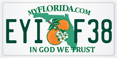 FL license plate EYIF38
