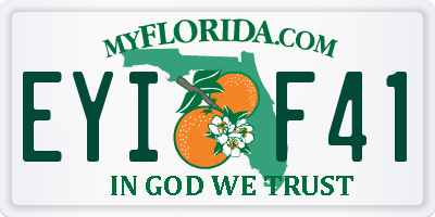 FL license plate EYIF41