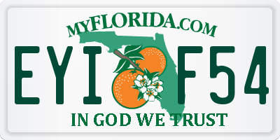 FL license plate EYIF54
