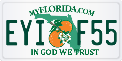 FL license plate EYIF55