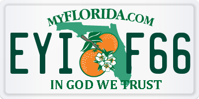 FL license plate EYIF66