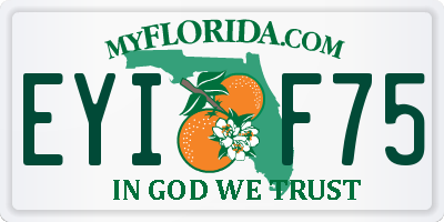 FL license plate EYIF75