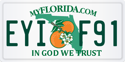 FL license plate EYIF91