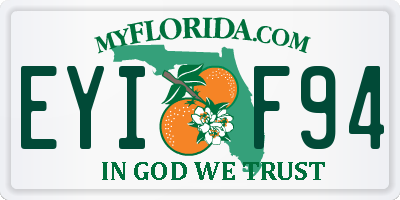 FL license plate EYIF94