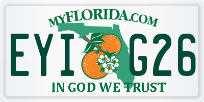 FL license plate EYIG26
