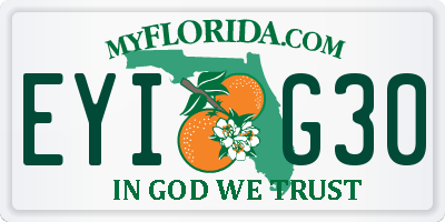 FL license plate EYIG30
