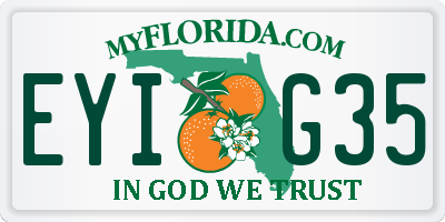 FL license plate EYIG35