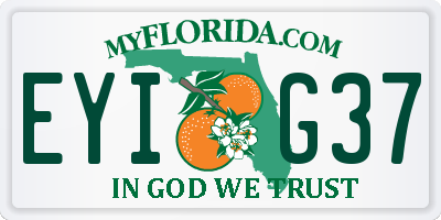 FL license plate EYIG37