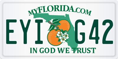 FL license plate EYIG42