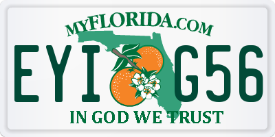 FL license plate EYIG56