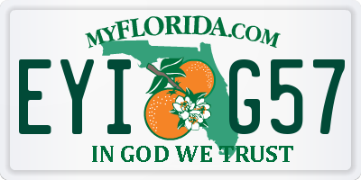 FL license plate EYIG57