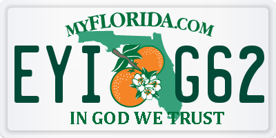FL license plate EYIG62
