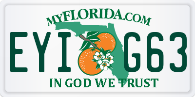 FL license plate EYIG63