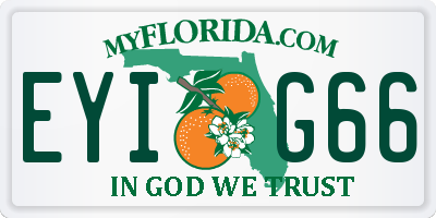 FL license plate EYIG66