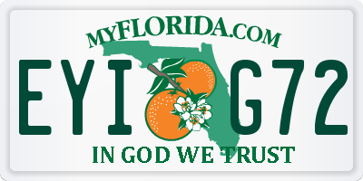 FL license plate EYIG72