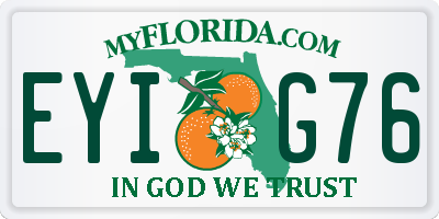FL license plate EYIG76
