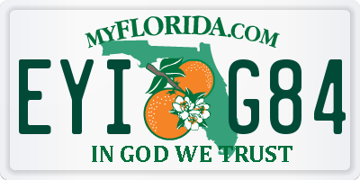 FL license plate EYIG84