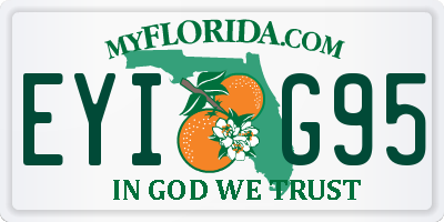 FL license plate EYIG95