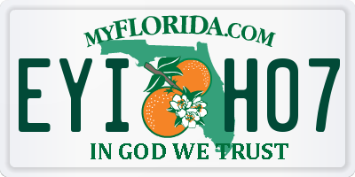 FL license plate EYIH07