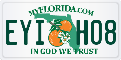 FL license plate EYIH08