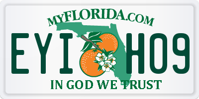 FL license plate EYIH09