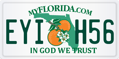 FL license plate EYIH56