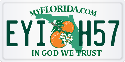 FL license plate EYIH57
