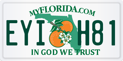 FL license plate EYIH81
