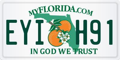 FL license plate EYIH91