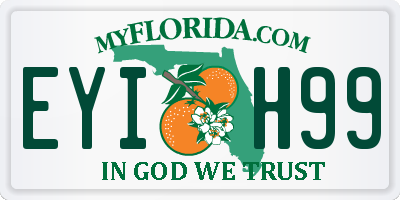 FL license plate EYIH99