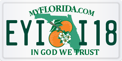 FL license plate EYII18