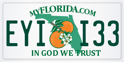 FL license plate EYII33