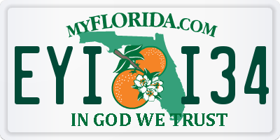 FL license plate EYII34
