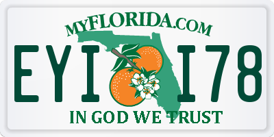 FL license plate EYII78