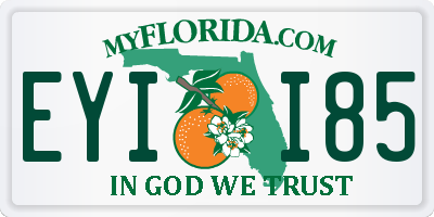 FL license plate EYII85