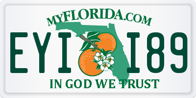 FL license plate EYII89