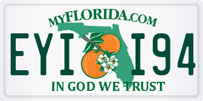 FL license plate EYII94