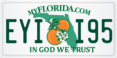 FL license plate EYII95