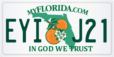 FL license plate EYIJ21