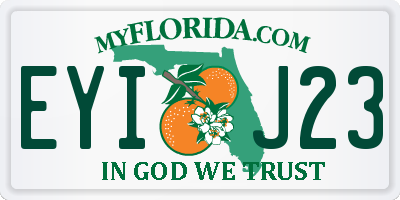FL license plate EYIJ23